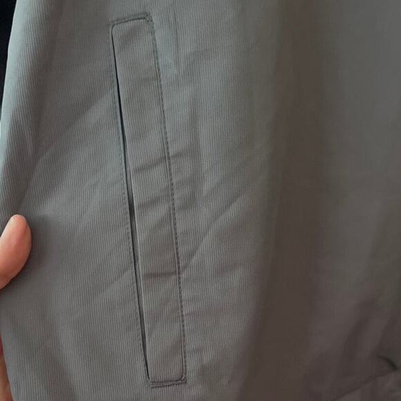 Mercedes Benz Windbreaker Hooded Jacket L Gray Motorsport Formula One Racing - Picture 7 of 10